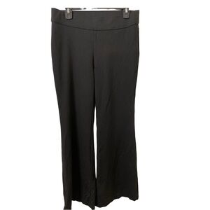 Lauren by Ralph Lauren Women Black waistband Wide Flare Leg Pants